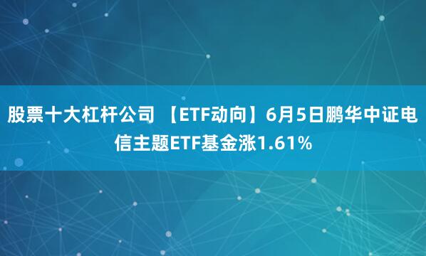 股票十大杠杆公司 【ETF动向】6月5日鹏华中证电信主题ETF基金涨1.61%